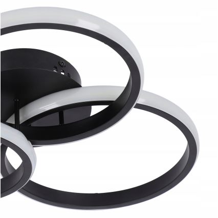 LED zatemnjevalna stropna svetilka LED/70W/230V 3000-6500K črna + daljinski upravljalnik