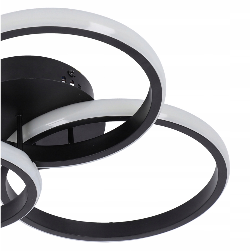 LED zatemnjevalna stropna svetilka LED/70W/230V 3000-6500K črna + daljinski upravljalnik