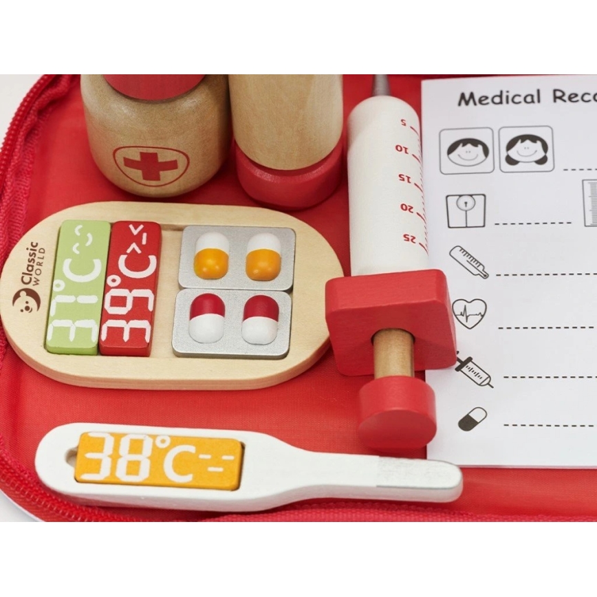 Zdravniški kovček s priborom