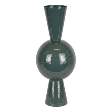 Zelena kovinska vaza 60x25 cm