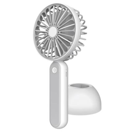 Žepni ventilator 1200 mAh/3,7V USB siva/bela