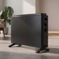 ZEVENTI - Električni grelec/konvektor 800/1200/2000W/230V črna