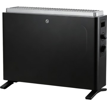 ZEVENTI - Električni grelec/konvektor 800/1200/2000W/230V črna