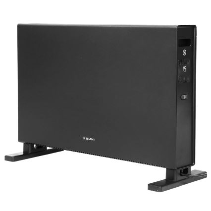 ZEVENTI - Električni konvektor z LCD-zaslonom ECO/1250/2000W/230V črn + daljinski upravljalnik