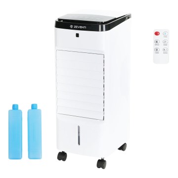 ZEVENTI - Hladilec zraka ARCTIC 60W/230V črn/bel + daljinski upravljalnik