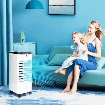 ZEVENTI - Hladilec zraka ARCTIC 60W/230V črn/bel + daljinski upravljalnik