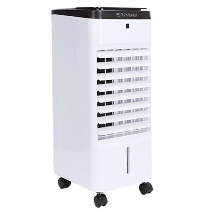 ZEVENTI - Hladilec zraka ARCTIC 60W/230V črn/bel + daljinski upravljalnik