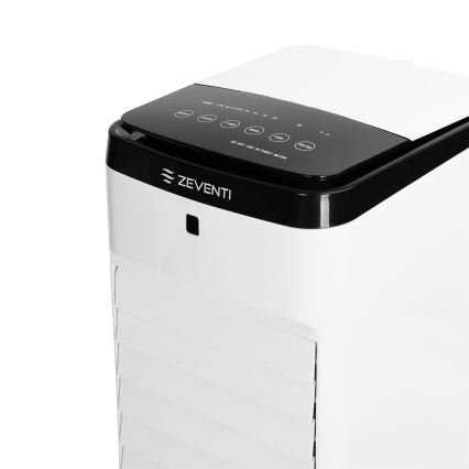 ZEVENTI - Hladilec zraka ARCTIC 60W/230V črn/bel + daljinski upravljalnik