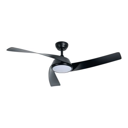ZEVENTI - LED stropni ventilator AERYS z zatemnitvijo LED/24W/230V 3000/4000/6000K Wi-Fi Tuya črna + daljinski upravljalnik