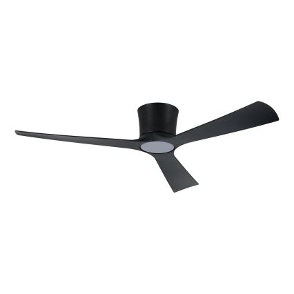 ZEVENTI - zatemljiv LED stropni ventilator AUREX LED/24W/230V 3000/4000/6000K Wi-Fi Tuya črne barve + daljinski upravljalnik