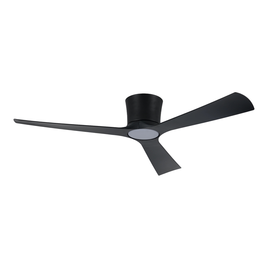 ZEVENTI - zatemljiv LED stropni ventilator AUREX LED/24W/230V 3000/4000/6000K Wi-Fi Tuya črne barve + daljinski upravljalnik