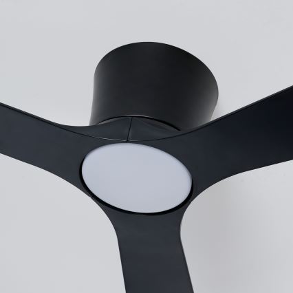 ZEVENTI - zatemljiv LED stropni ventilator AUREX LED/24W/230V 3000/4000/6000K Wi-Fi Tuya črne barve + daljinski upravljalnik