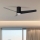 ZEVENTI - LED Stropni ventilator BARROSA LED/18W/230V 3000/4000/6000K Wi-Fi Tuya črna + Daljinski upravljalnik
