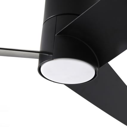 ZEVENTI - LED Stropni ventilator BARROSA LED/18W/230V 3000/4000/6000K Wi-Fi Tuya črna + Daljinski upravljalnik