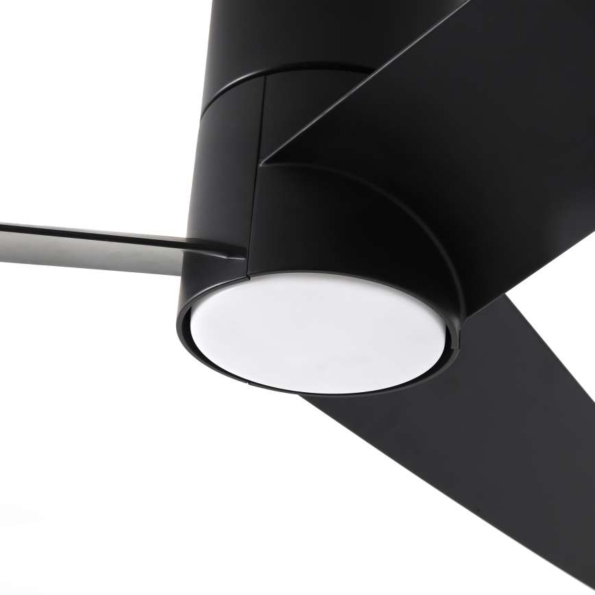 ZEVENTI - LED Stropni ventilator BARROSA LED/18W/230V 3000/4000/6000K Wi-Fi Tuya črna + Daljinski upravljalnik