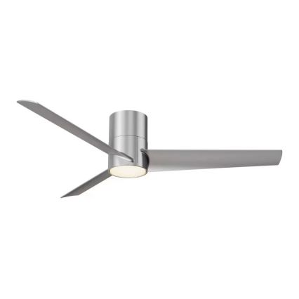 ZEVENTI - LED Stropni ventilator BARROSA LED/18W/230V 3000/4000/6000K Wi-Fi Tuya mat krom + Daljinski upravljalnik