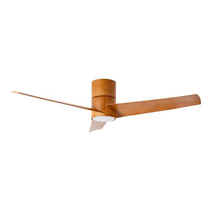 ZEVENTI - LED Zatemnitveni stropni ventilator BARROSA LED/18W/230V 3000-6000K Wi-Fi Tuya rjava + Daljinski upravljalnik