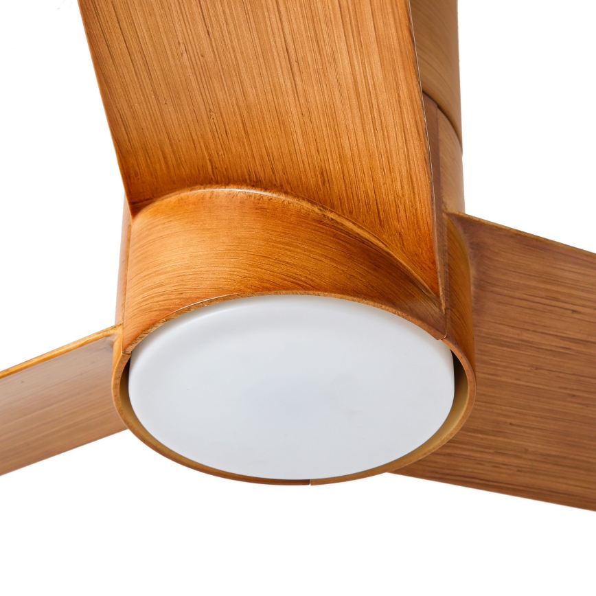 ZEVENTI - LED Zatemnitveni stropni ventilator BARROSA LED/18W/230V 3000-6000K Wi-Fi Tuya rjava + Daljinski upravljalnik