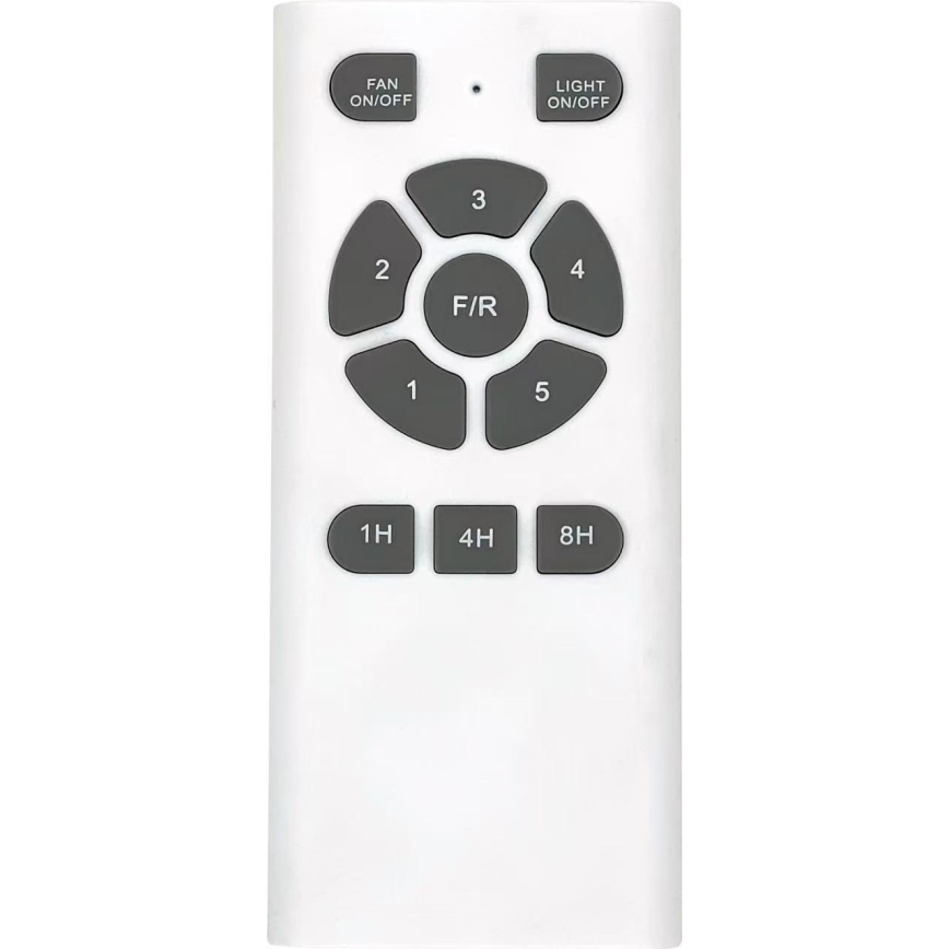 ZEVENTI - LED stropni ventilator GINOSA LED/18W/230V 3000/4000/6000K Wi-Fi Tuya črna/hrast + daljinski upravljalnik