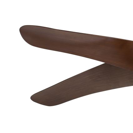 ZEVENTI - LED stropni ventilator LUCCA LED/18W/230V 3000/4000/6000K Wi-Fi Tuya rjav + daljinski upravljalnik