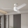 ZEVENTI - LED stropni ventilator ORVIETO LED/18W/230V 3000/4000/6000K Wi-Fi Tuya bel + daljinski upravljalnik