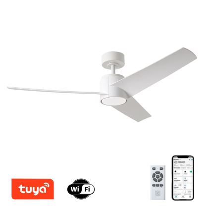ZEVENTI - LED Zatemnitveni stropni ventilator ORVIETO LED/18W/230V 3000-6000K Wi-Fi Tuya bela + Daljinski upravljalnik
