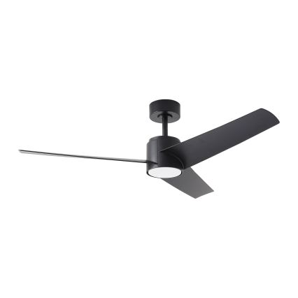 ZEVENTI - LED Zatemnitveni stropni ventilator ORVIETO LED/18W/230V 3000-6000K Wi-Fi Tuya črna + Daljinski upravljalnik