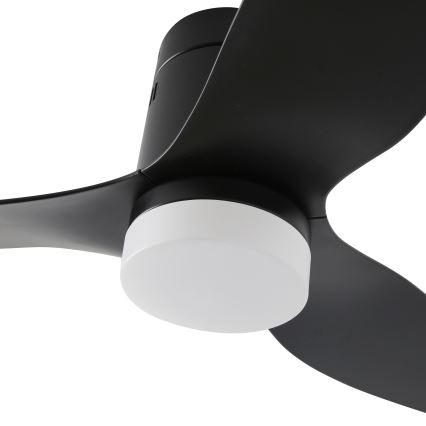 ZEVENTI - LED Zatemnitveni stropni ventilator PADUA LED/18W/230V 3000-6000K Wi-Fi Tuya črna + Daljinski upravljalnik