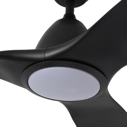 ZEVENTI - LED Zatemnitveni stropni ventilator URBINO LED/20W/230V 3000-6000K Wi-Fi Tuya črna + Daljinski upravljalnik