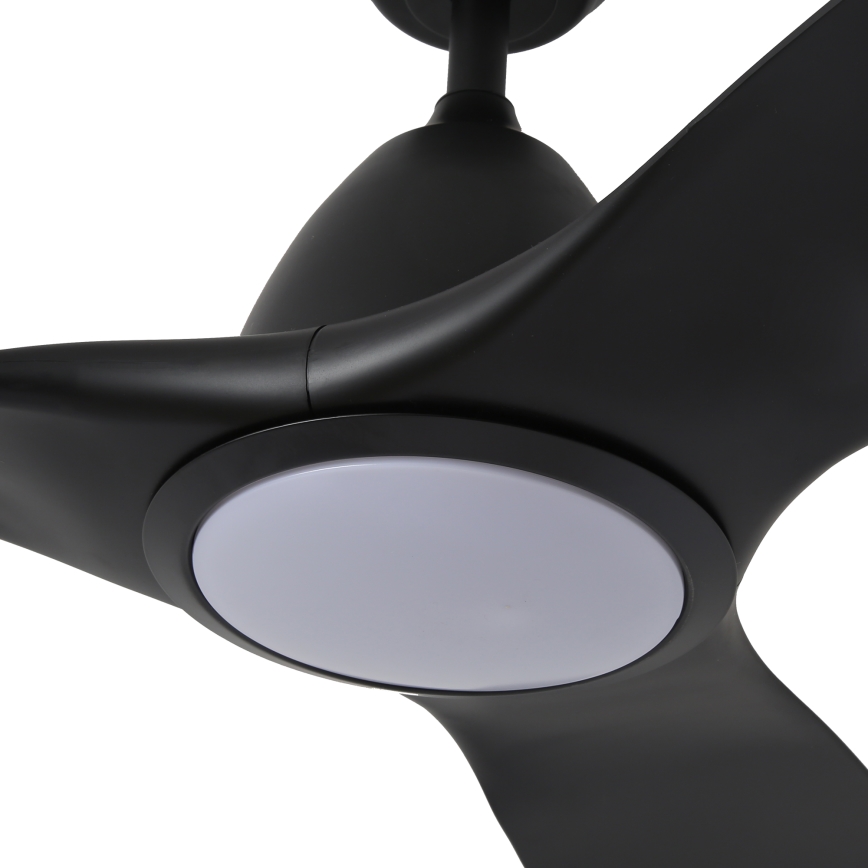 ZEVENTI - LED Zatemnitveni stropni ventilator URBINO LED/20W/230V 3000-6000K Wi-Fi Tuya črna + Daljinski upravljalnik