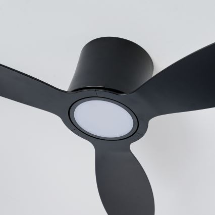 ZEVENTI - Zatemljiv LED stropni ventilator VENTORA LED/24W/230V 3000/4000/6000K Wi-Fi Tuya črna + daljinski upravljalnik