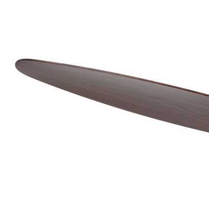 ZEVENTI - zatemnljiv LED stropni ventilator VENTORA LED/24W/230V 3000/4000/6000K Wi-Fi Tuya črna/oreh + daljinski upravljalnik