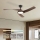 ZEVENTI - LED zatemljiv stropni ventilator AERYS LED/24W/230V 3000/4000/6000K Wi-Fi Tuya črna/oreh + daljinski upravljalnik