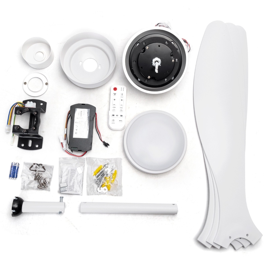 ZEVENTI - LED zatemljiv stropni ventilator ULUWATU LED/20W/230V 2700-6500K 132cm bela + daljinski upravljalnik