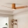ZEVENTI - LED Zatemnitveni stropni ventilator BARROSA LED/18W/230V 3000-6000K Wi-Fi Tuya rjava + Daljinski upravljalnik
