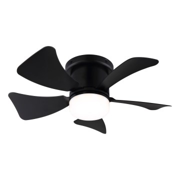 ZEVENTI - LED Zatemnitveni stropni ventilator MUNDAKA LED/10W/230V 3000-6500K črna + Daljinski upravljalnik