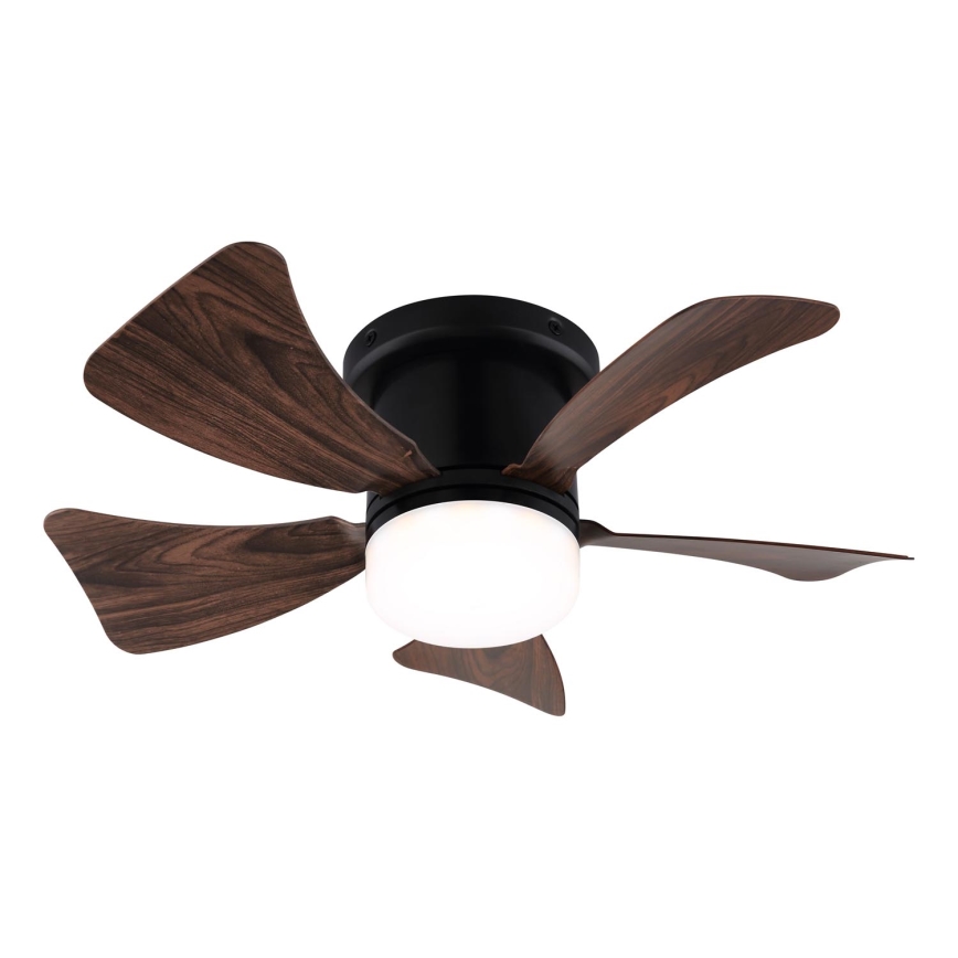 ZEVENTI - LED Zatemnitveni stropni ventilator MUNDAKA LED/10W/230V 3000-6500K rjava + Daljinski upravljalnik