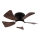 ZEVENTI - LED Zatemnitveni stropni ventilator MUNDAKA LED/10W/230V 3000-6500K rjava + Daljinski upravljalnik