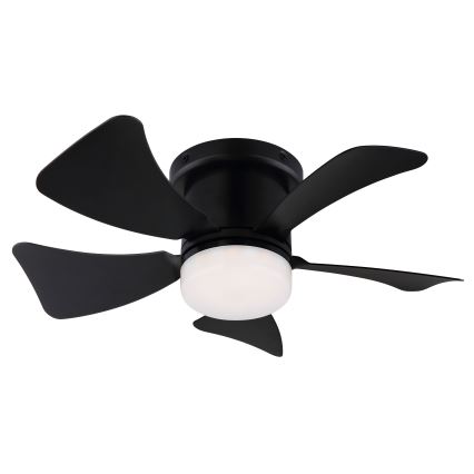 ZEVENTI - LED Zatemnitveni stropni ventilator MUNDAKA LED/10W/230V 3000-6500K črna + Daljinski upravljalnik