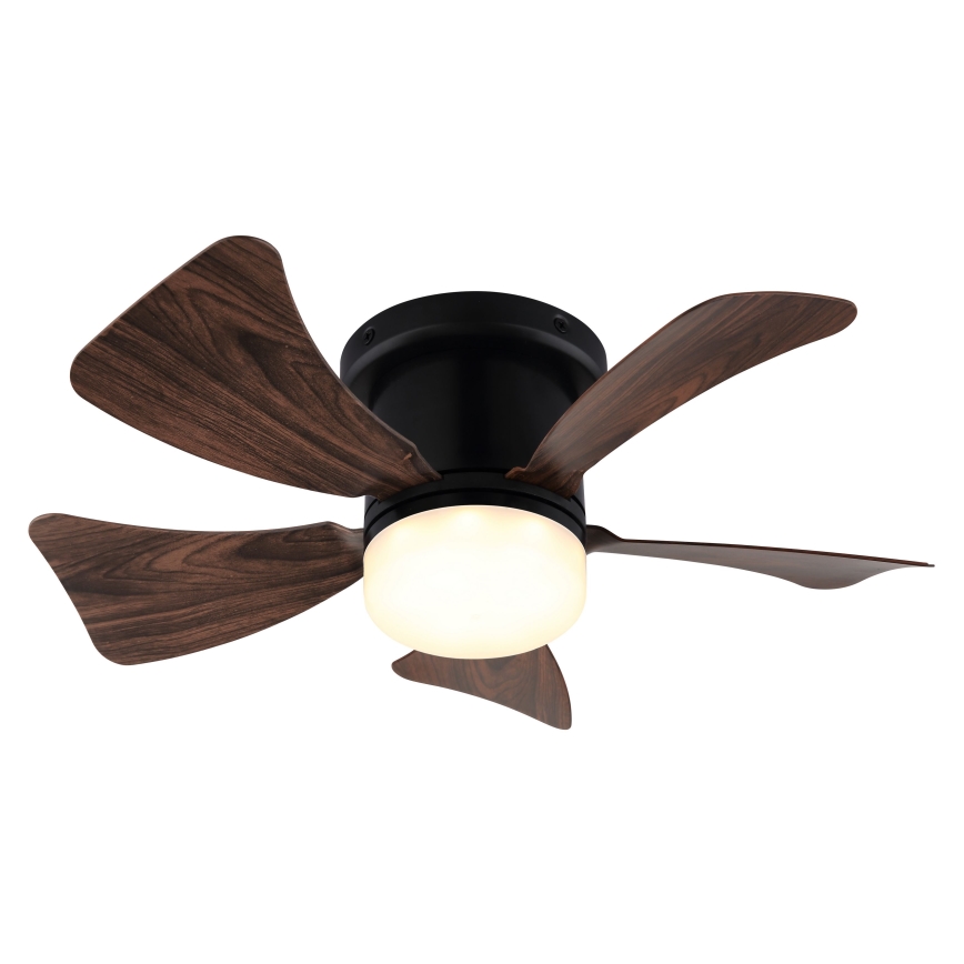 ZEVENTI - LED Zatemnitveni stropni ventilator MUNDAKA LED/10W/230V 3000-6500K rjava + Daljinski upravljalnik