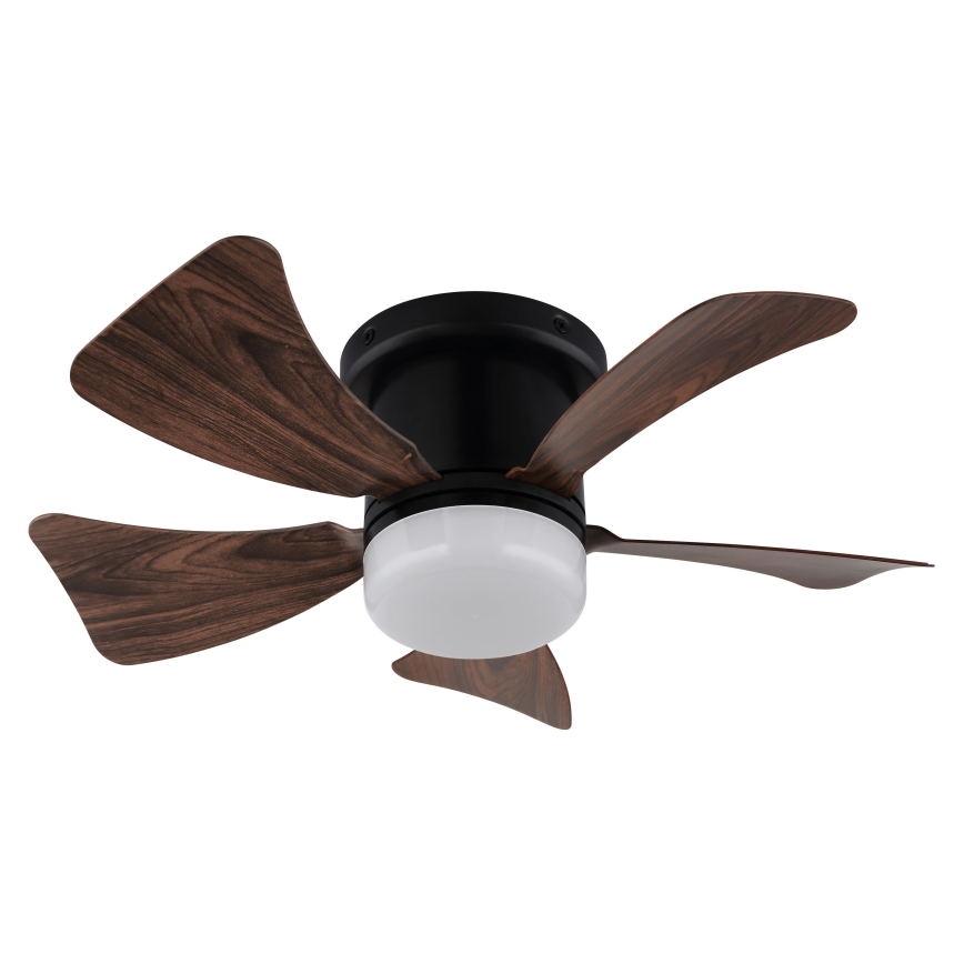 ZEVENTI - LED Zatemnitveni stropni ventilator MUNDAKA LED/10W/230V 3000-6500K rjava + Daljinski upravljalnik