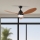 ZEVENTI - LED Zatemnitveni stropni ventilator MURO LED/18W/230V 3000-6000K Wi-Fi Tuya črna + Daljinski upravljalnik