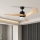 ZEVENTI - LED Zatemnitveni stropni ventilator NATURITO LED/18W/230V 3000-6000K Wi-Fi Tuya črna/hrast + Daljinski upravljalnik