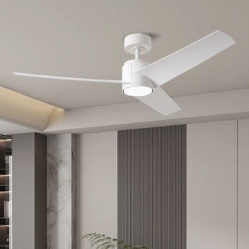 ZEVENTI - LED Zatemnitveni stropni ventilator ORVIETO LED/18W/230V 3000-6000K Wi-Fi Tuya bela + Daljinski upravljalnik