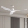 ZEVENTI - LED Zatemnitveni stropni ventilator URBINO LED/20W/230V 3000-6000K Wi-Fi Tuya bela + Daljinski upravljalnik
