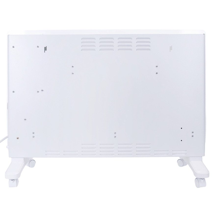 ZEVENTI - Pameten stenski električni grelnik/konvektor z LCD zaslonom 1000/2000W/230V Wi-Fi v beli barvi