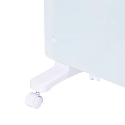 ZEVENTI - Pameten stenski električni grelnik/konvektor z LCD zaslonom 1000/2000W/230V Wi-Fi v beli barvi