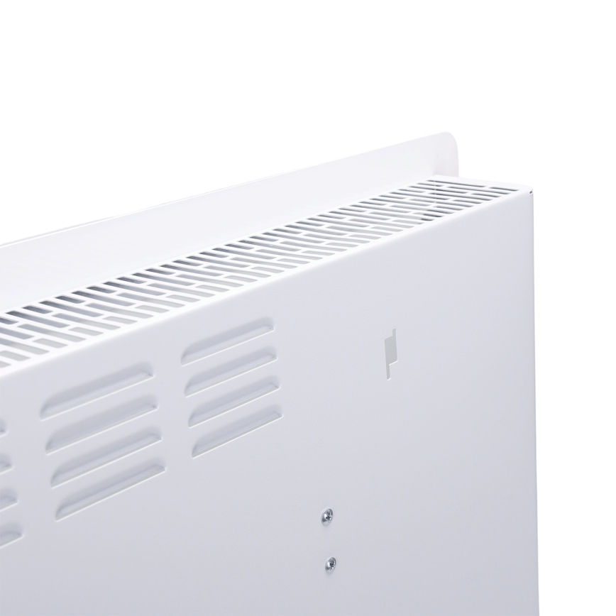 ZEVENTI - Pameten stenski električni grelnik/konvektor z LCD zaslonom 1000/2000W/230V Wi-Fi v beli barvi