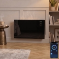ZEVENTI - Pametni stenski električni grelec/konvektor z LCD zaslonom 1000/2000W/230V Wi-Fi črna