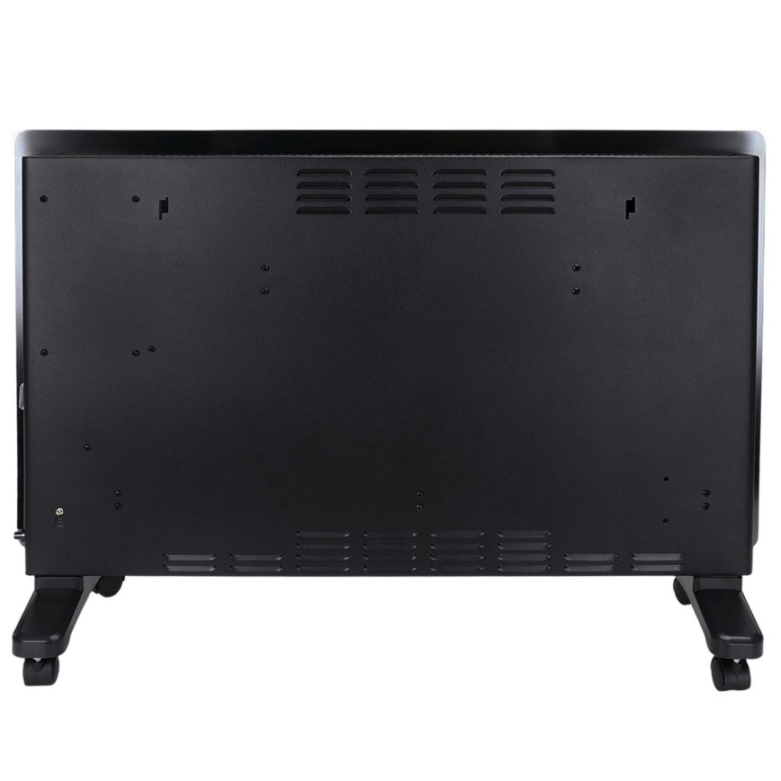 ZEVENTI - Pametni stenski električni grelec/konvektor z LCD zaslonom 1000/2000W/230V Wi-Fi črna